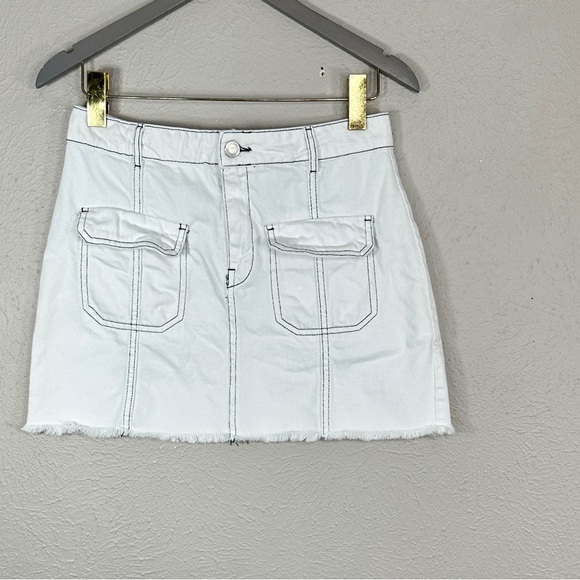 Zara Dresses & Skirts - Zara Basic Z1975 denim stretch mini skirt size Medium